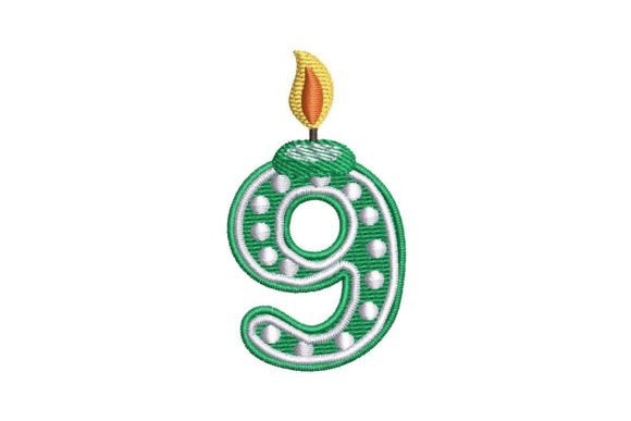Birthday Candle Number 9: A Playful, Giftable Embroidery Staple