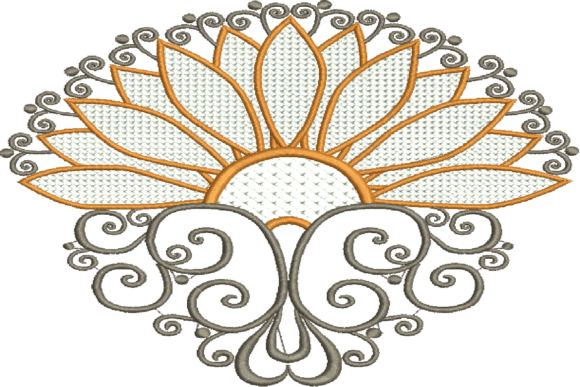 Fan: A Romantic Embroidery Design for Meaningful Gifts