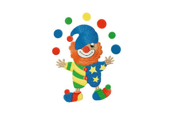Funny Gnome Clown: A Circus Embroidery Review