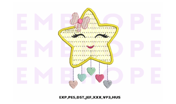 Girl Star with Hearts