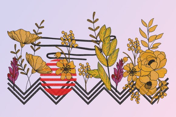 Natural Floral Border