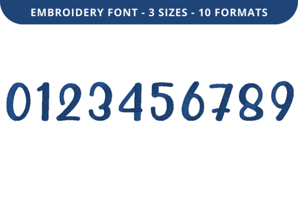 Sunday Rain Font 0 to 9