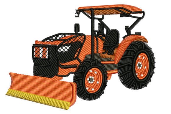 Tractor Car Embroidery Design
