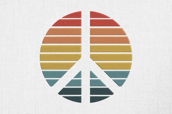 Vintage Retro Peace Sign Hippie